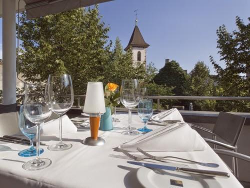 Hotel Mariotto Am Burghof Лёррах Экстерьер фото